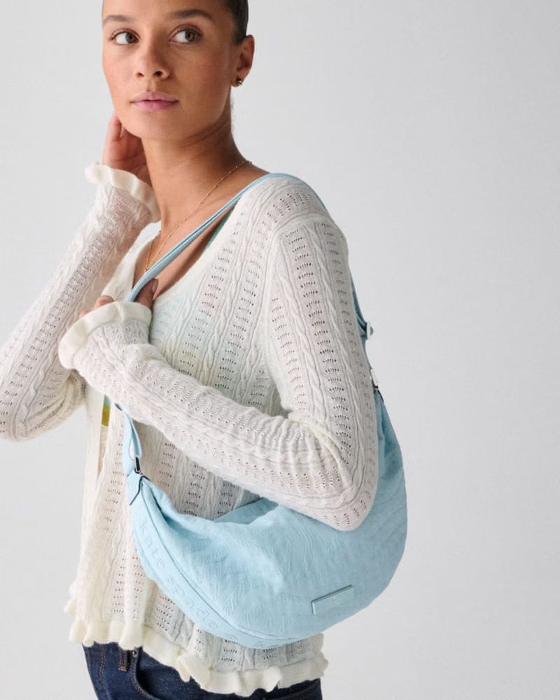 KateSpade Carter Zebra Sling Crossbody Bag Blue Multicolor