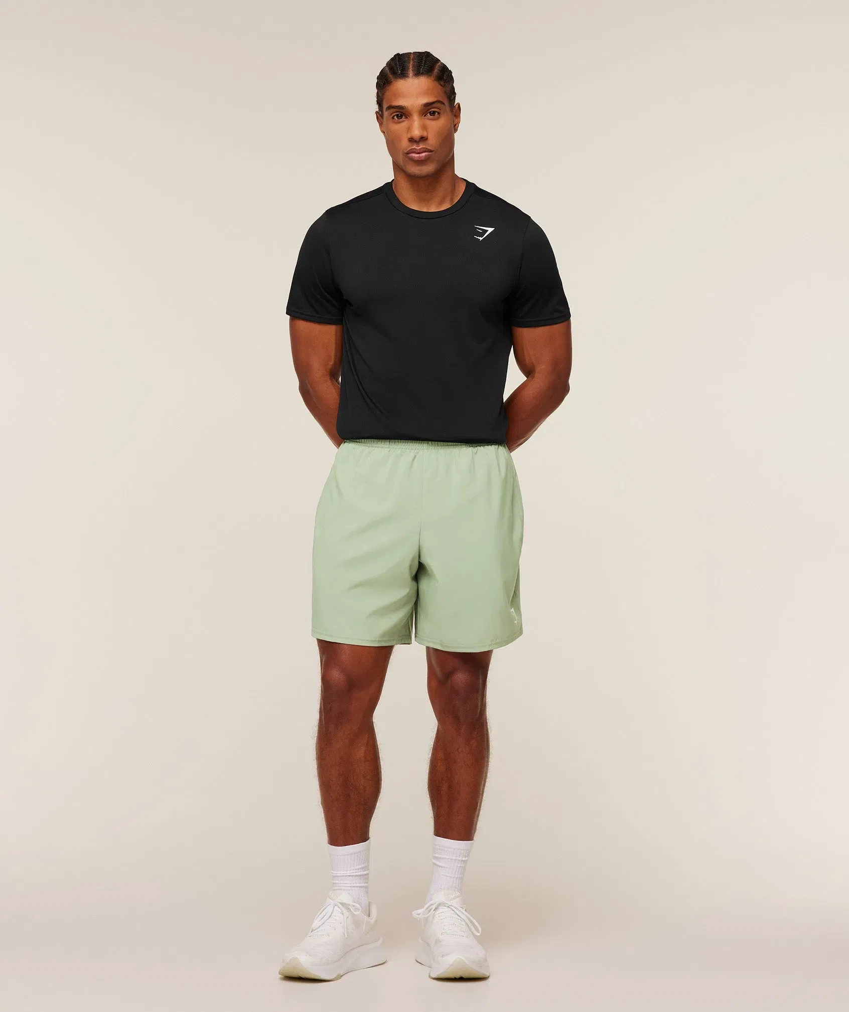 Gymshark Arrival 7" Shorts - GS Haze Green