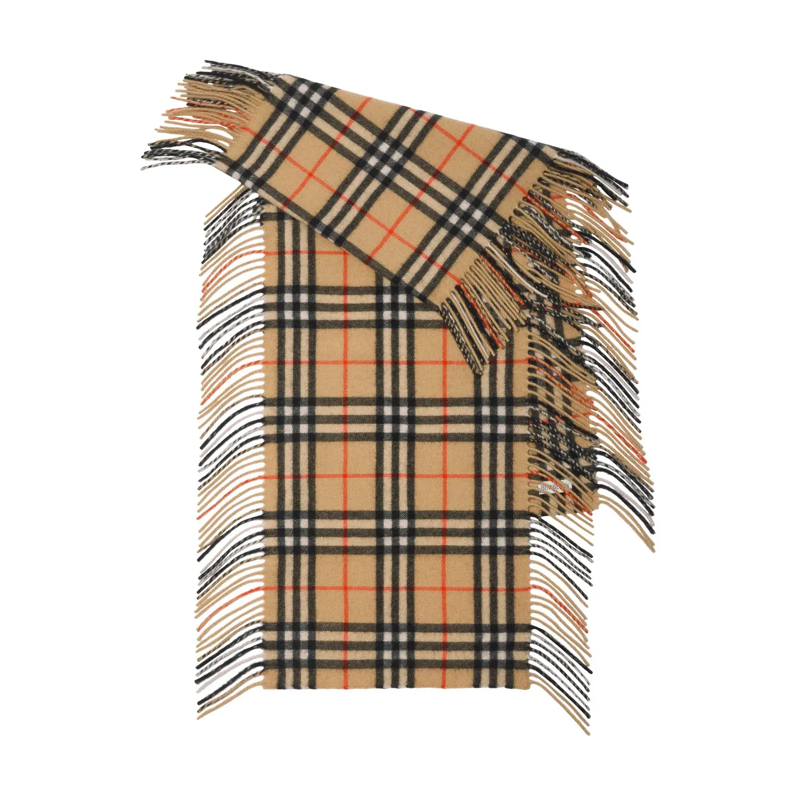Check Cashmere Midweight Scarf