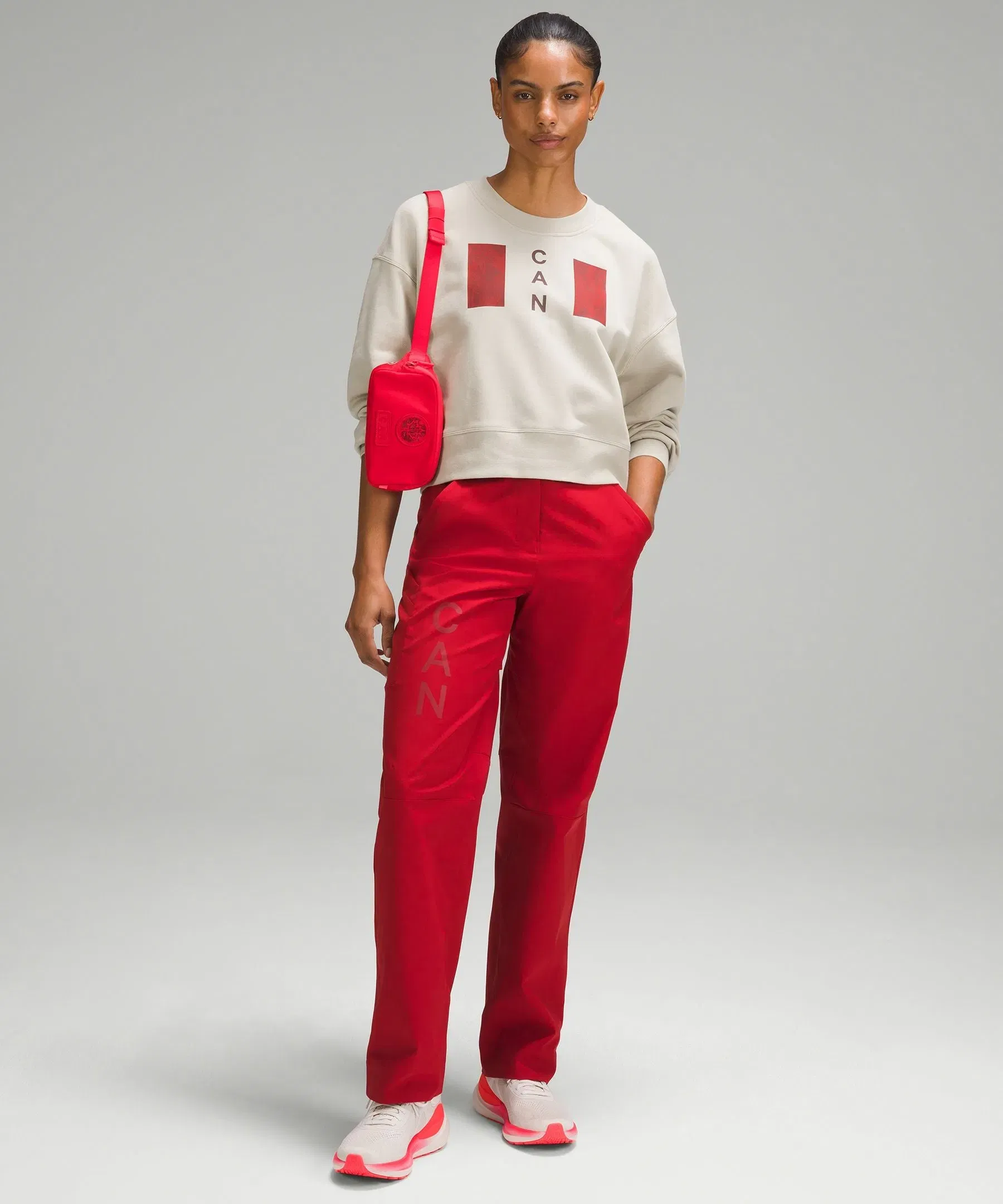 Lululemon Team Canada Perfectly Oversized Cropped Crew *CPC Logo