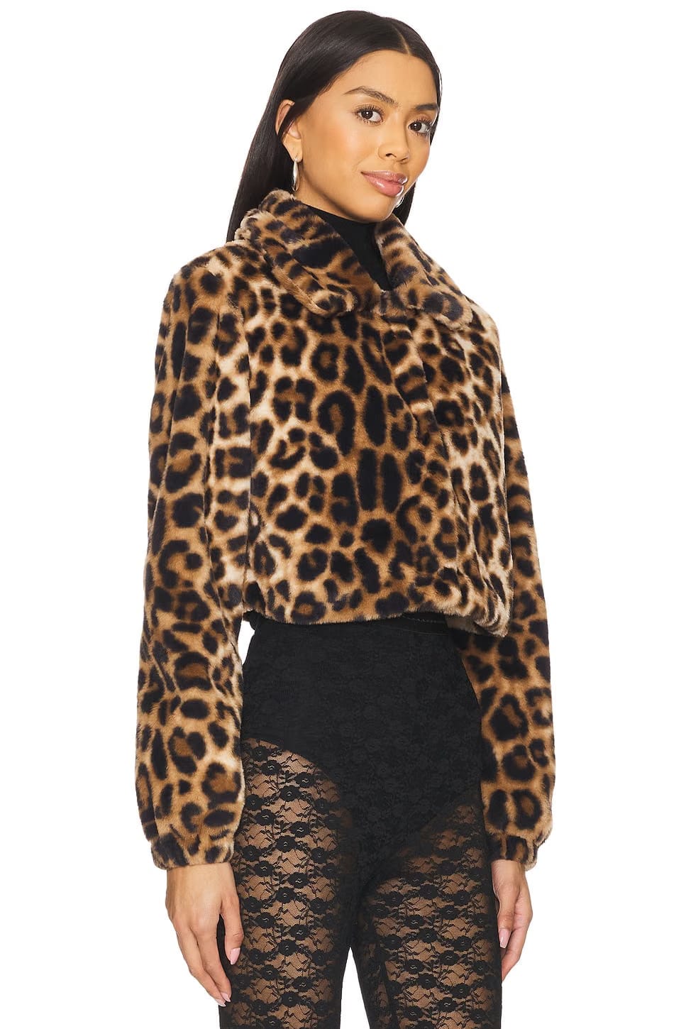 superdown Valdis Faux Fur Jacket in Brown