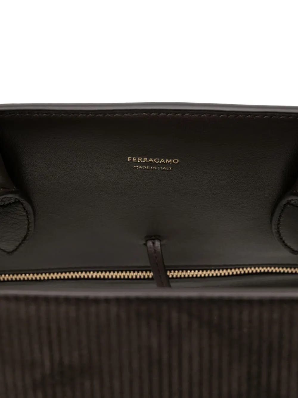 corduroy clasp tote bag
