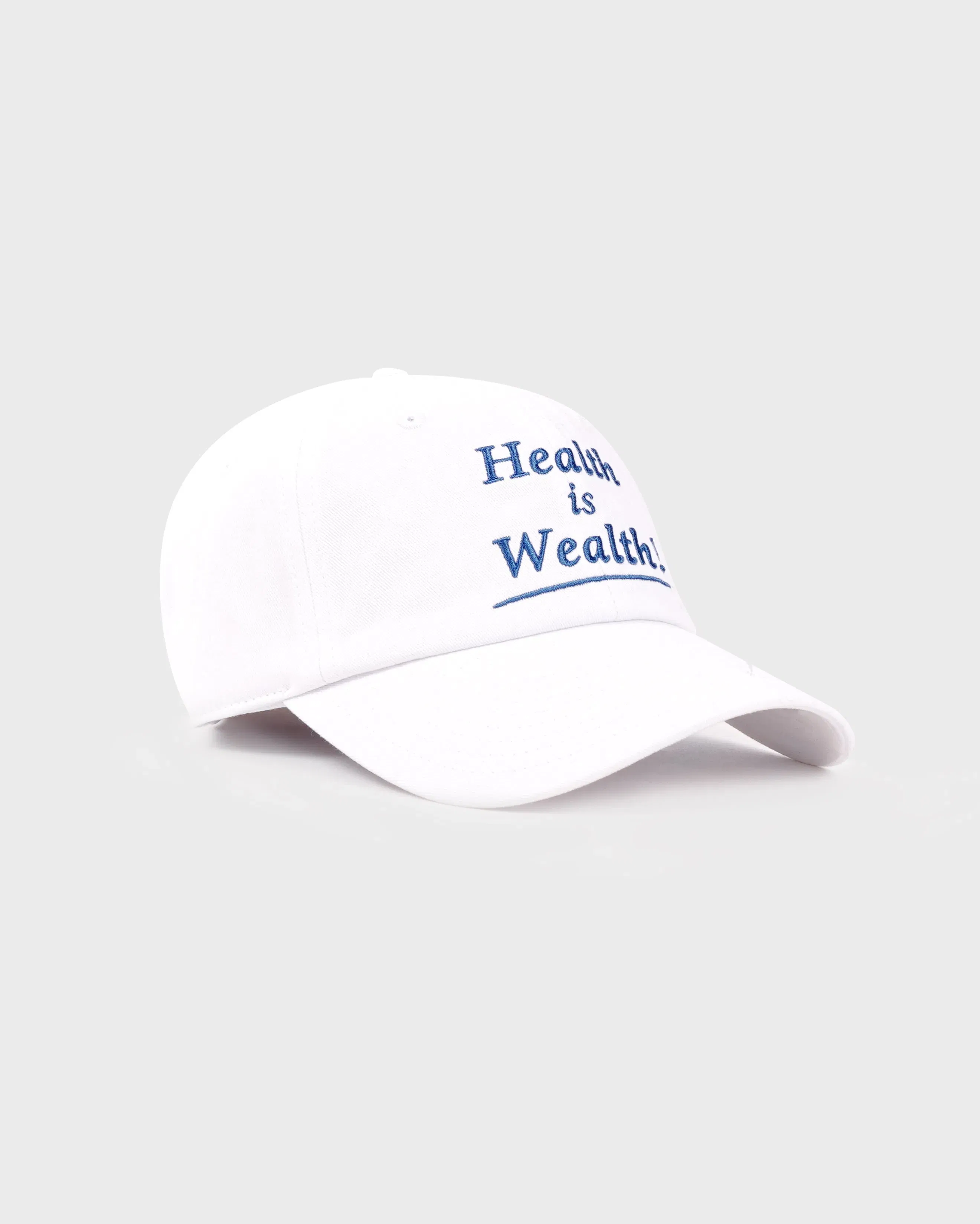 Health is Wealth Hat - White/Azure