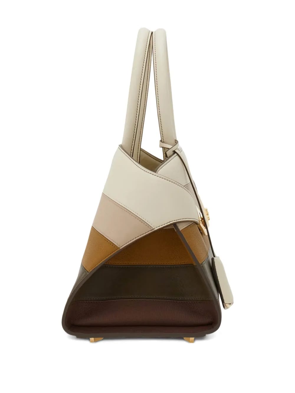 Hug dual-tone structured handbag