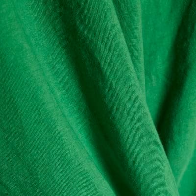Green Short Sleeve Twist Front T-Shirt