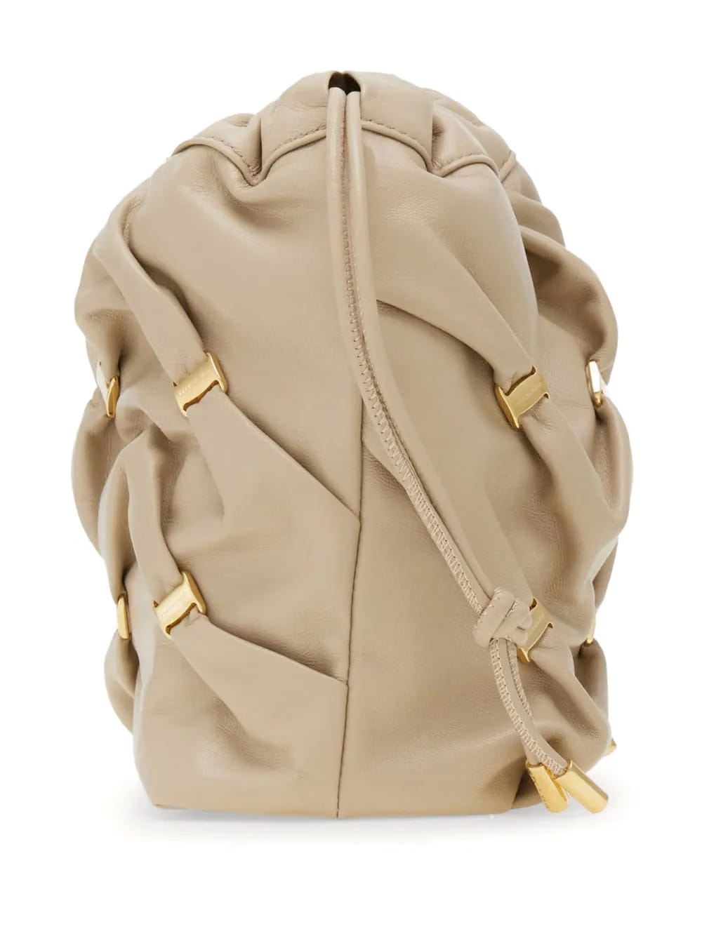 mini leather bucket bag