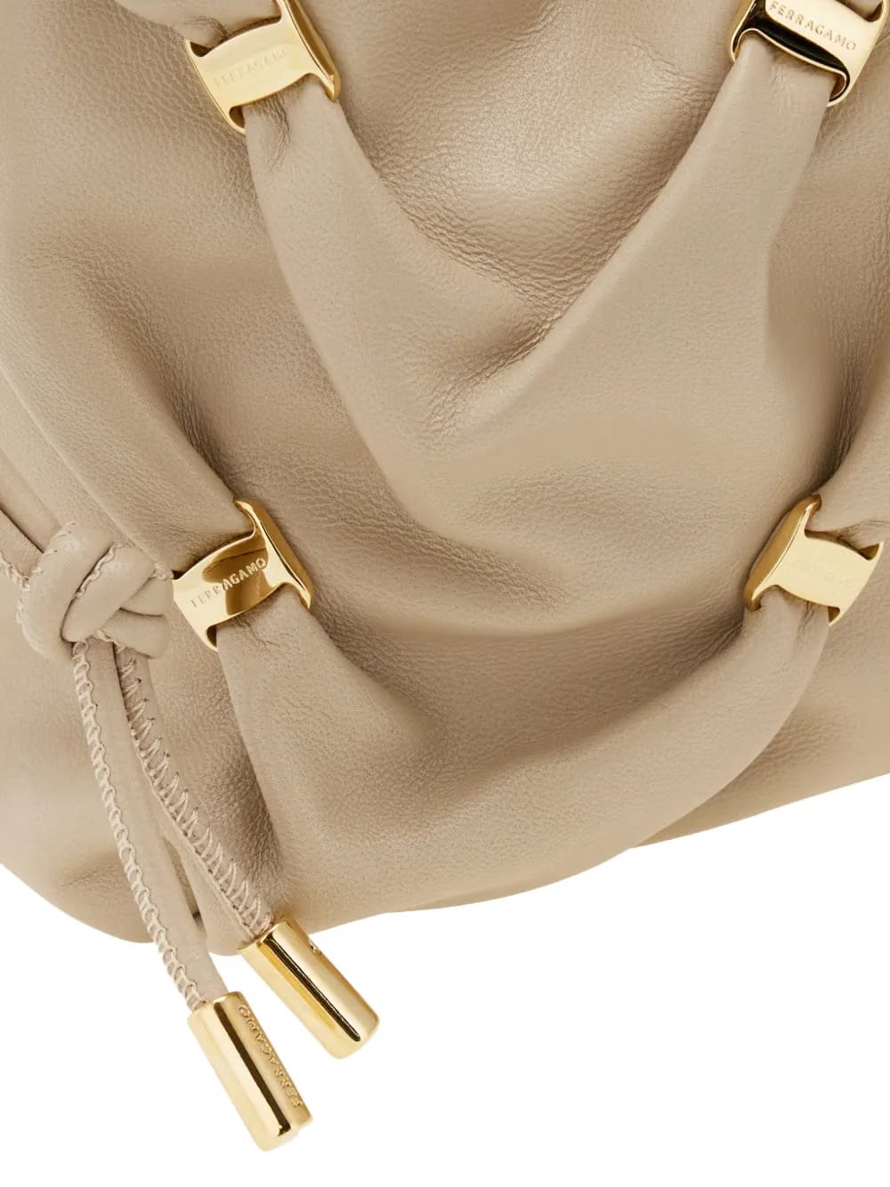 mini leather bucket bag