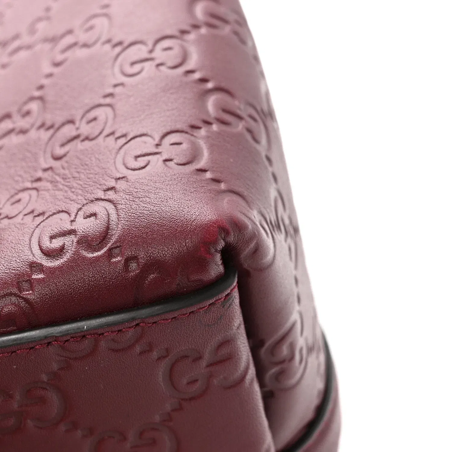 GG Calfskin Embossed Calfskin Large Tote Bag Rose Ancora