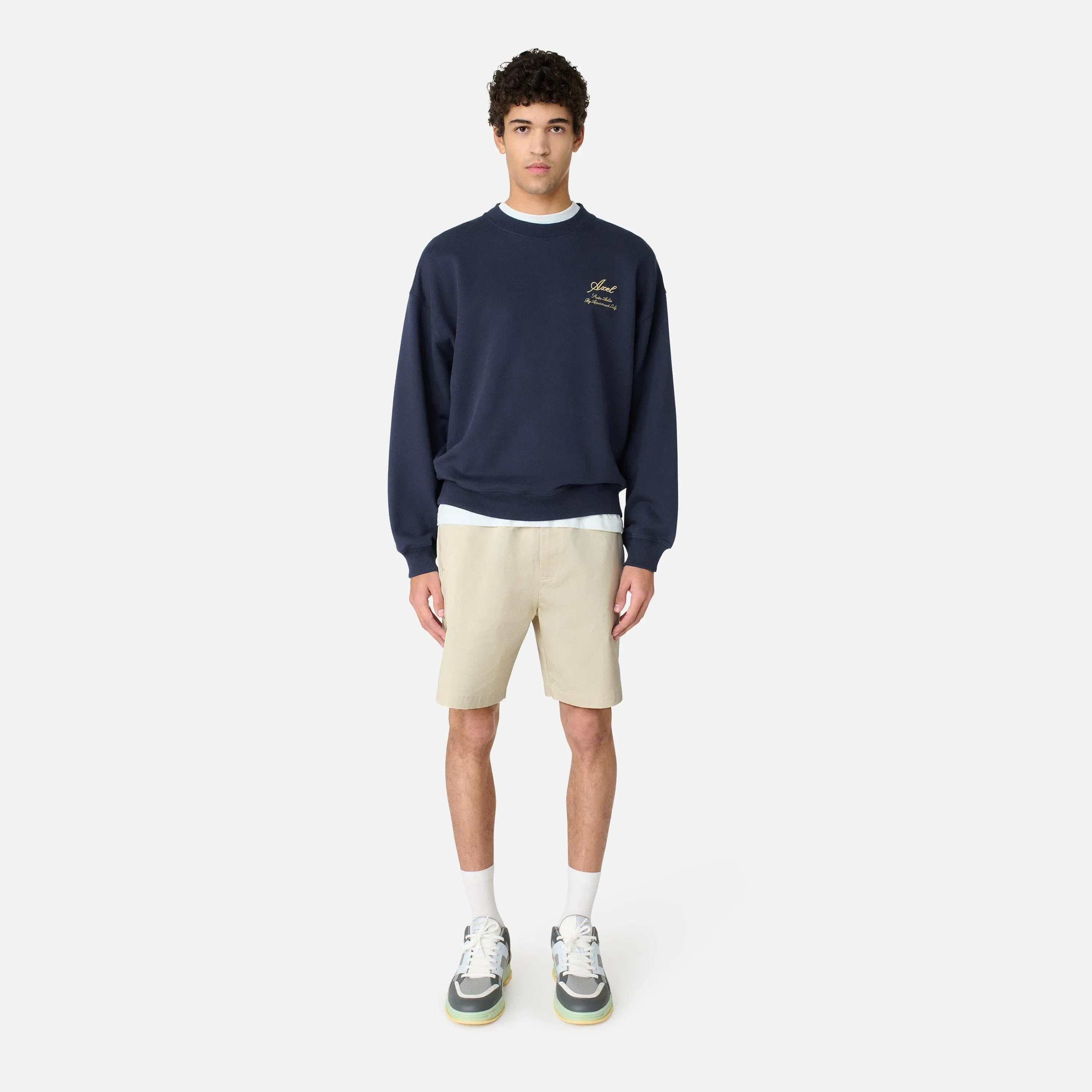 Stitch Fleece Jogger Shorts