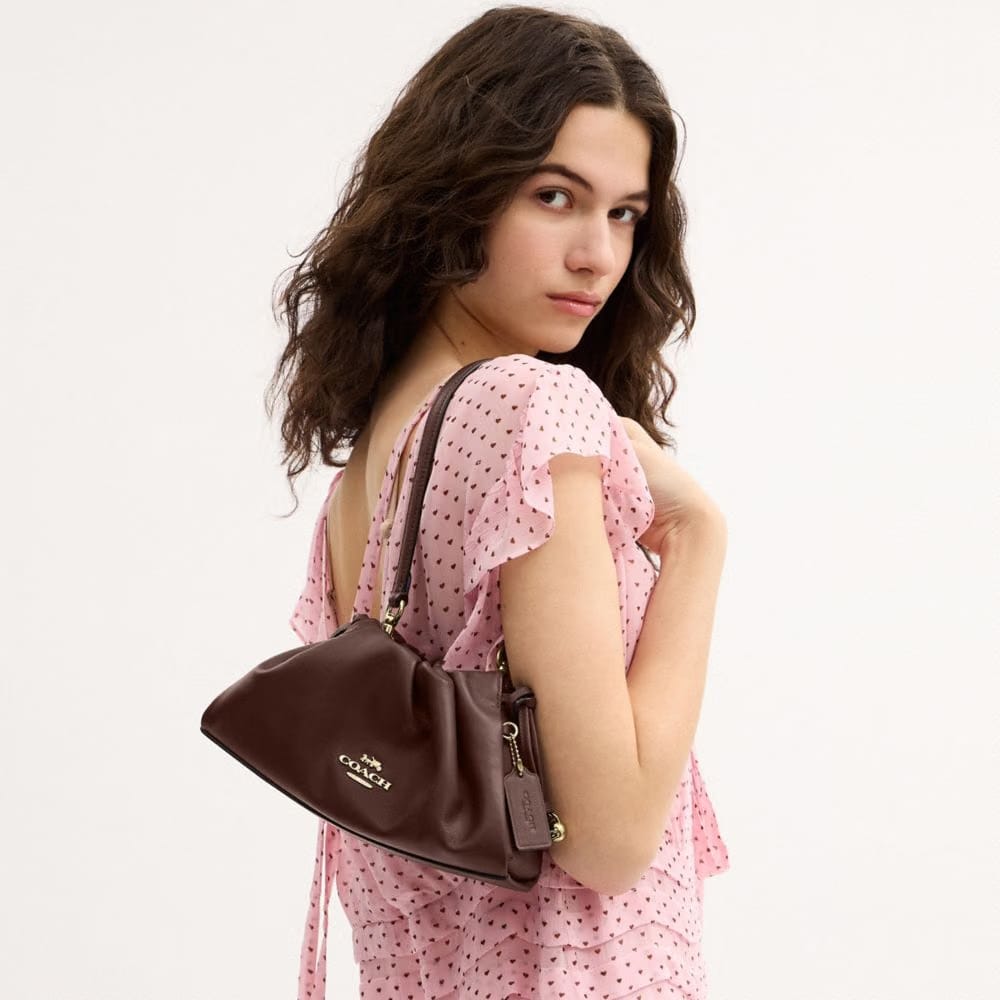 Coach Faye Shoulder Bag Gold Maple