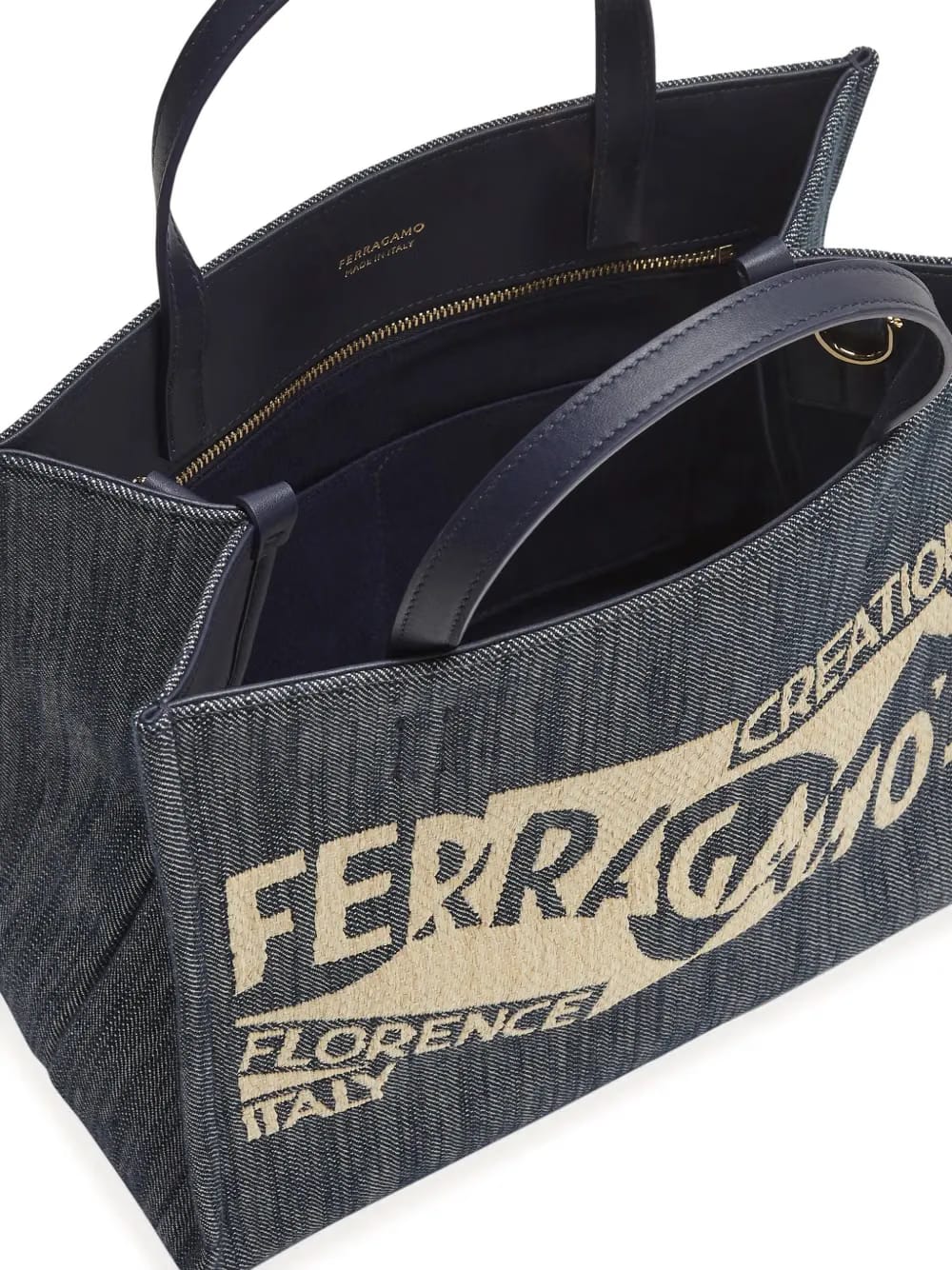 small Venna logo-embroidered tote bag
