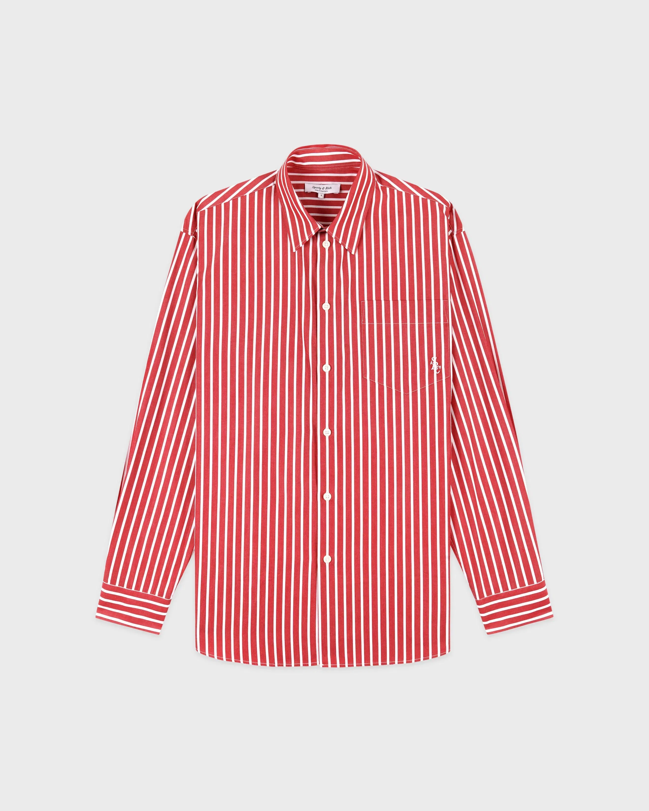 SRC Oversized Shirt - Ruby Stripe