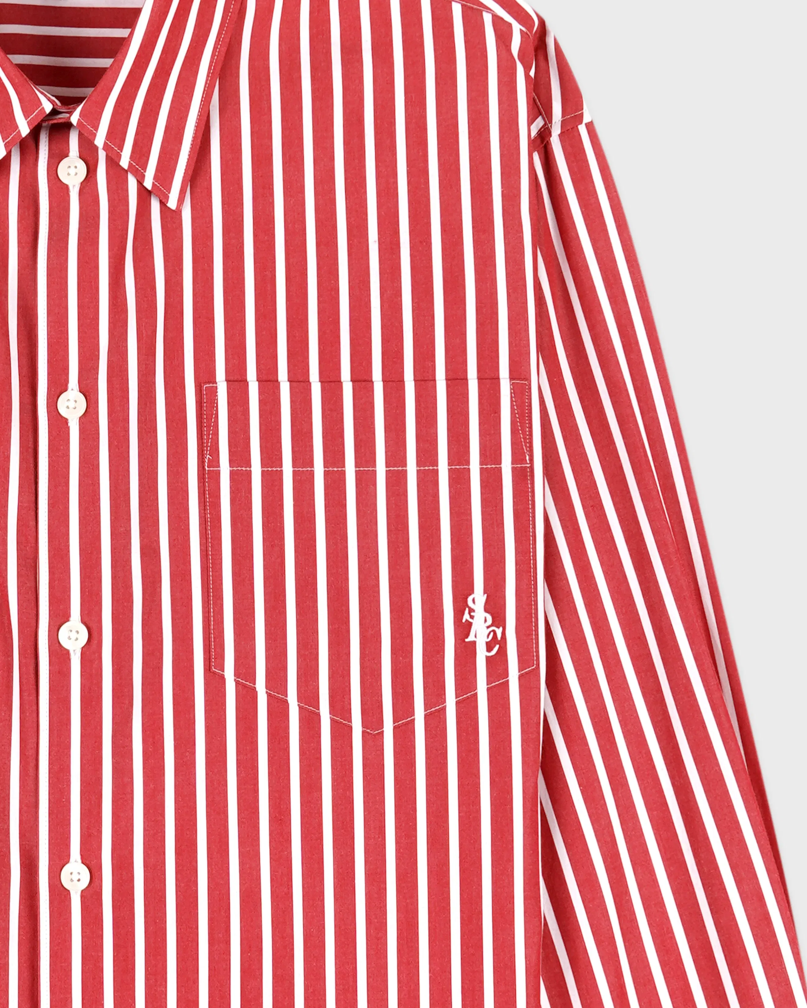 SRC Oversized Shirt - Ruby Stripe