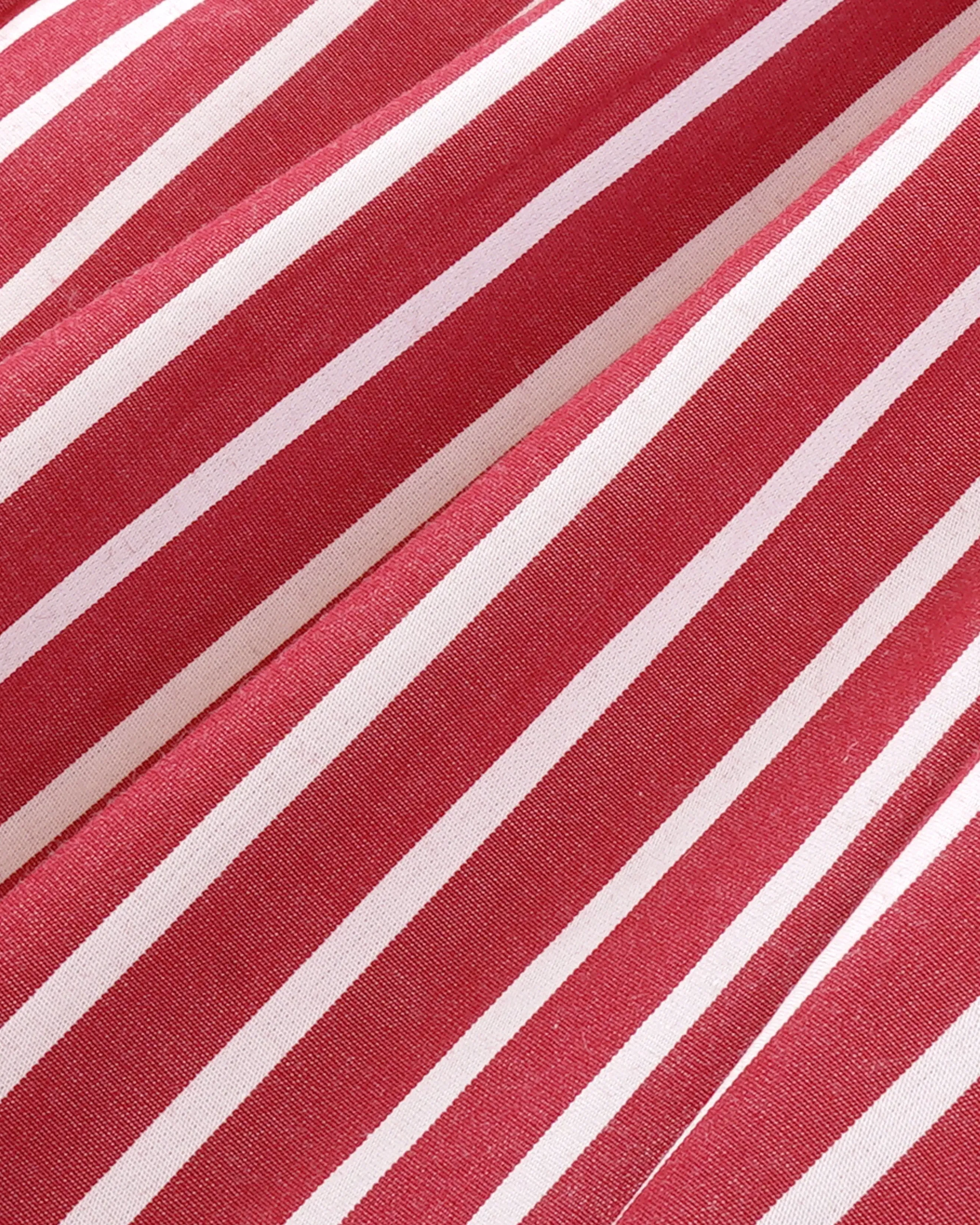 SRC Oversized Shirt - Ruby Stripe