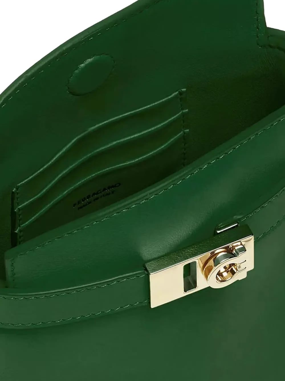 Gancini-buckle cross body bag