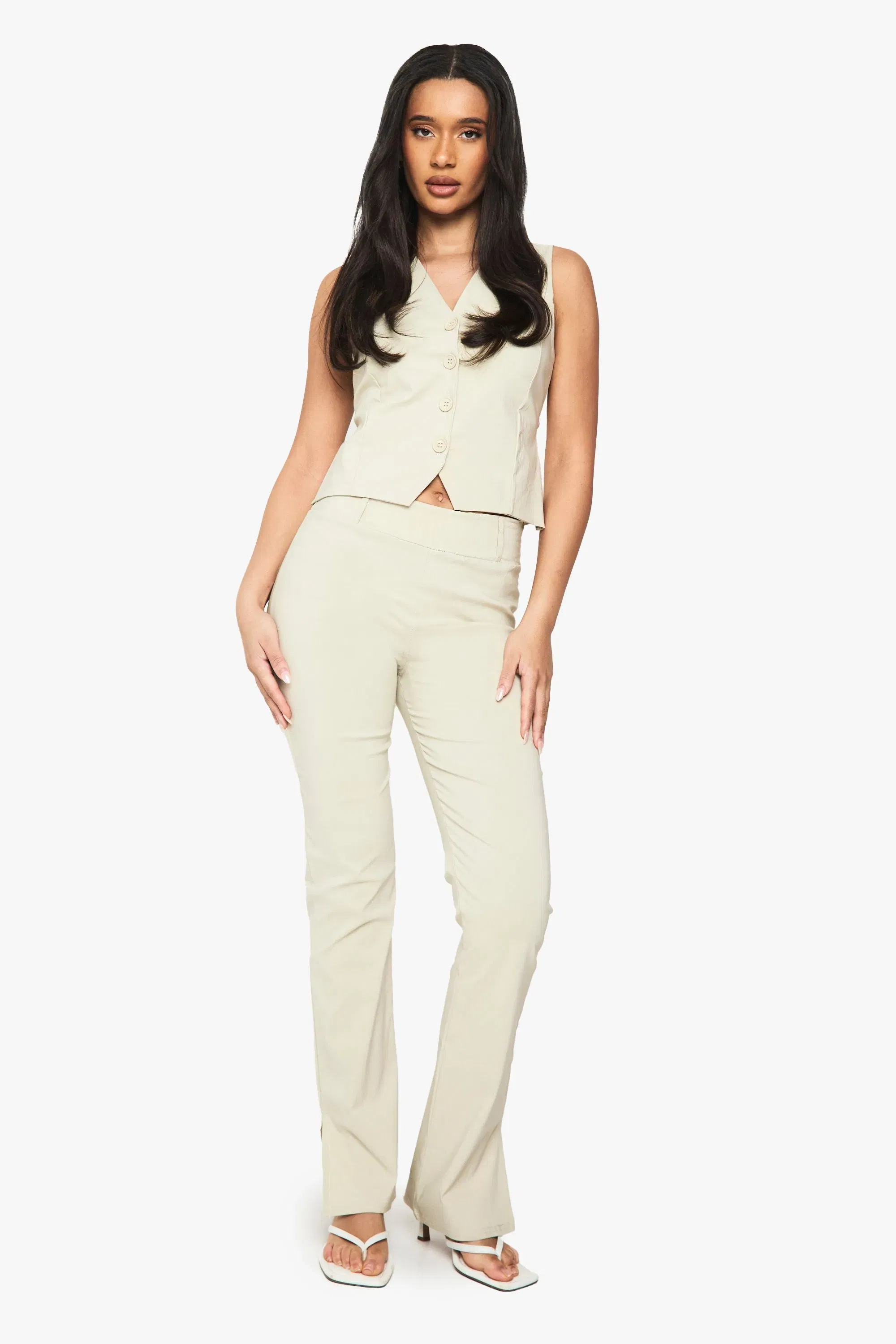 Bengaline Slim Flare Trousers
