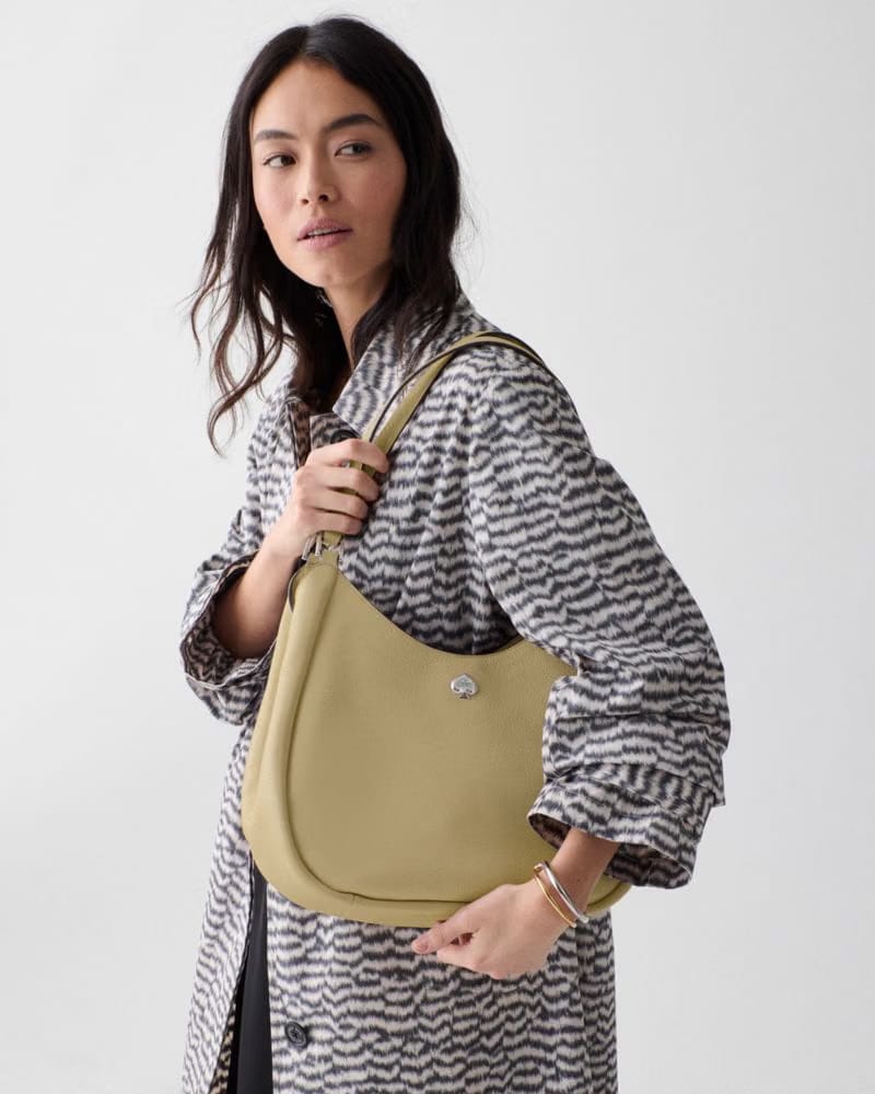 KateSpade Kayla Large Triple Compartment Shoulder Bag Elm