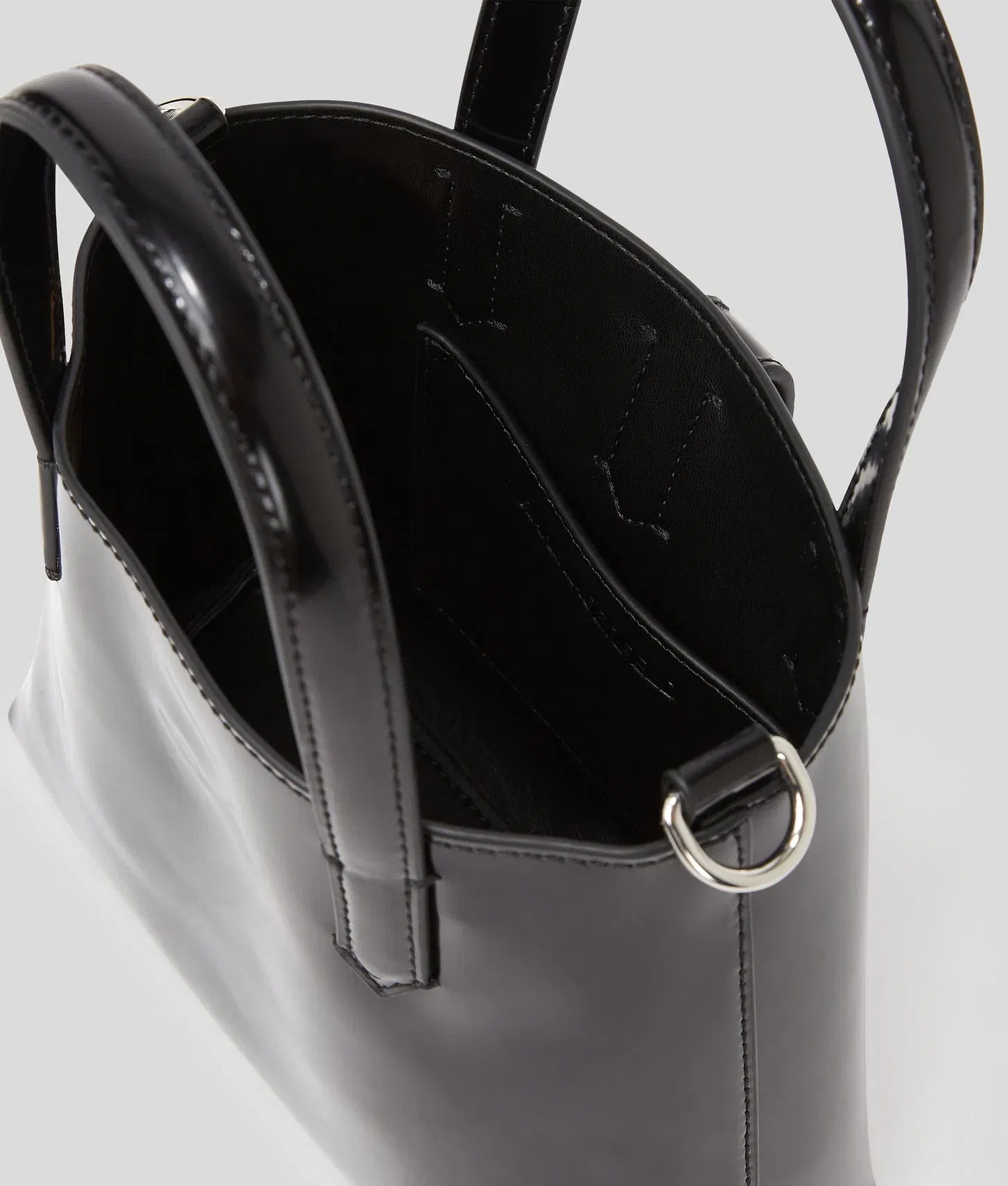 KarlLagerfeld Kautograph Padlock Mini Tote Bag Black