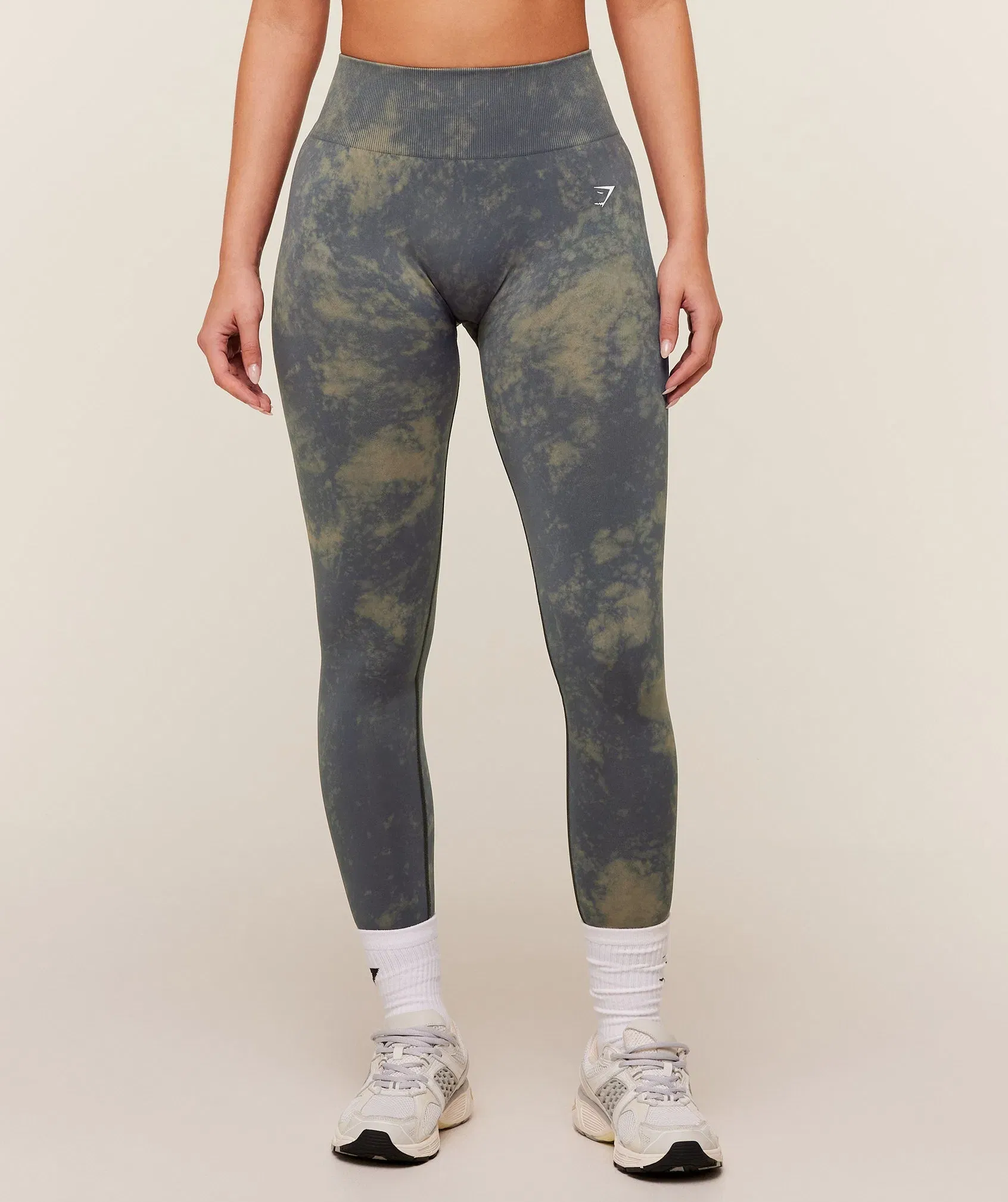 Women's Gymshark Washed Leggings Grey Wash