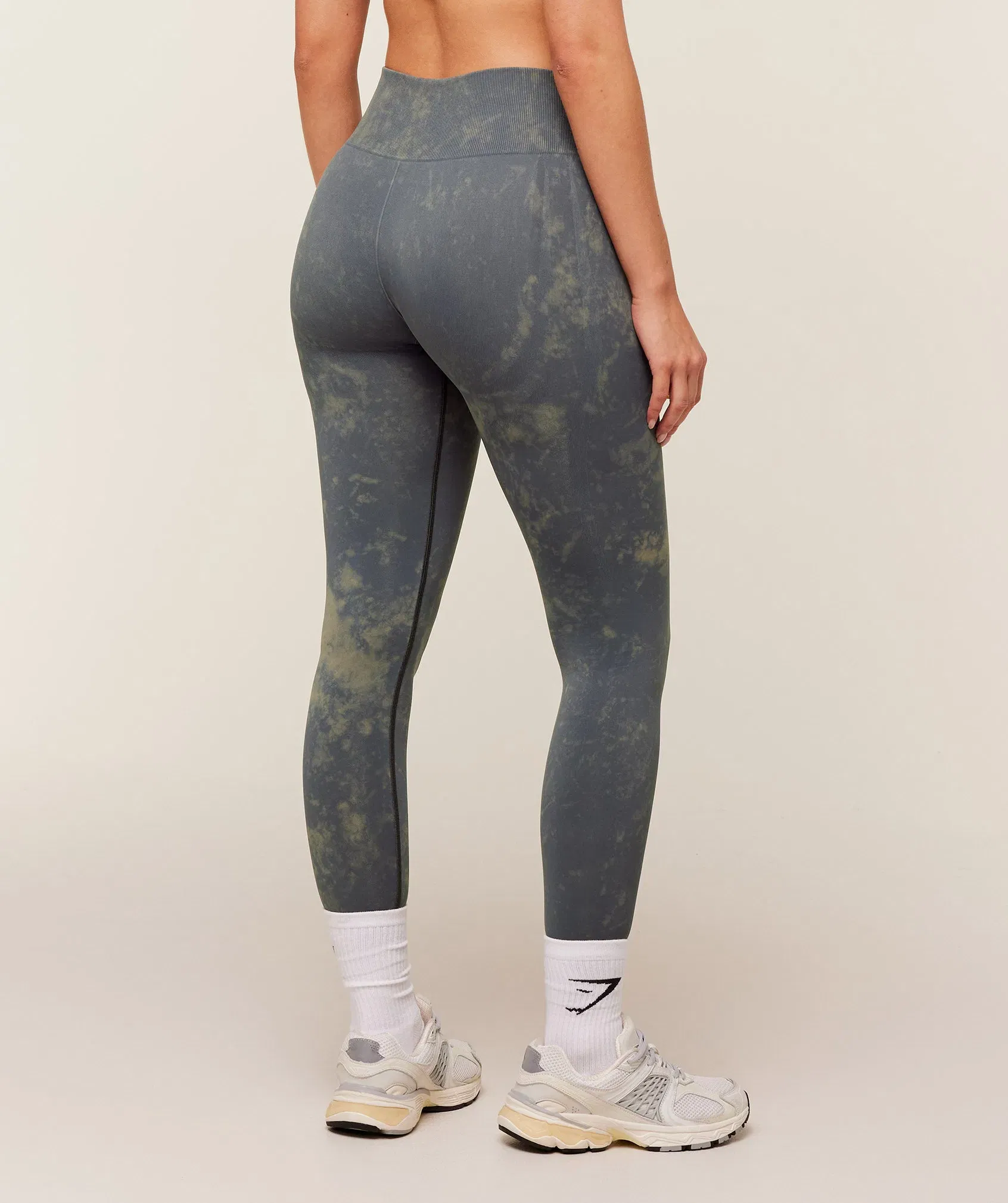 Women's Gymshark Washed Leggings Grey Wash
