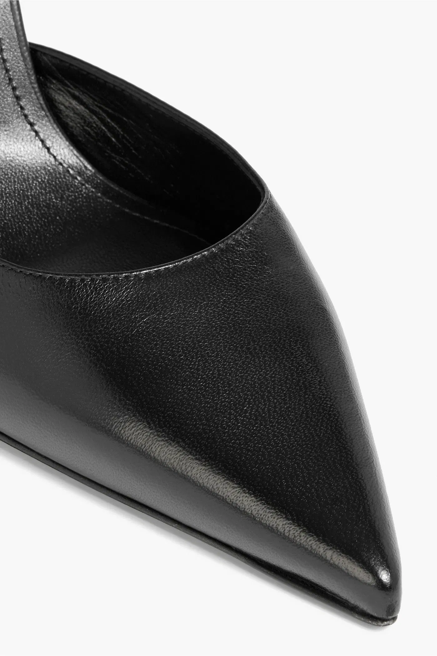 Givenchy Show Stocking Leather Pumps And Socks Set Black Women's