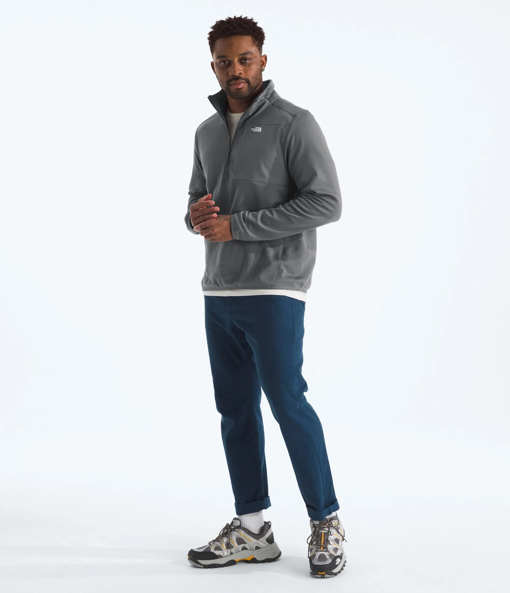 The North Face Men’s TNF™ Performance Fleece ¼-Zip Smoked Pearl