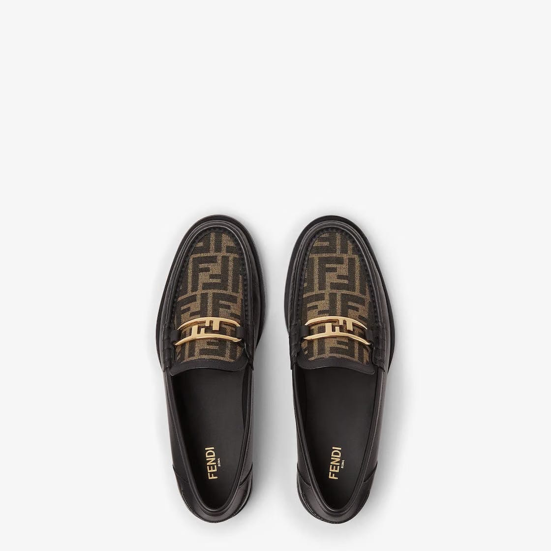 Fendi O'Lock loafers Black leather loafers