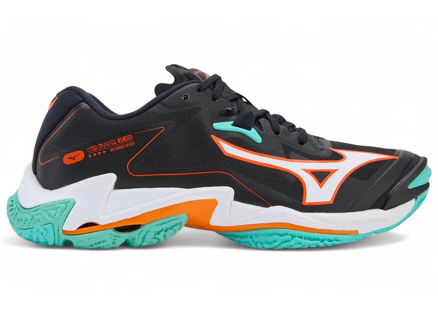 Mizuno Wave Lightning Z8 Black Tangelo Ice Green