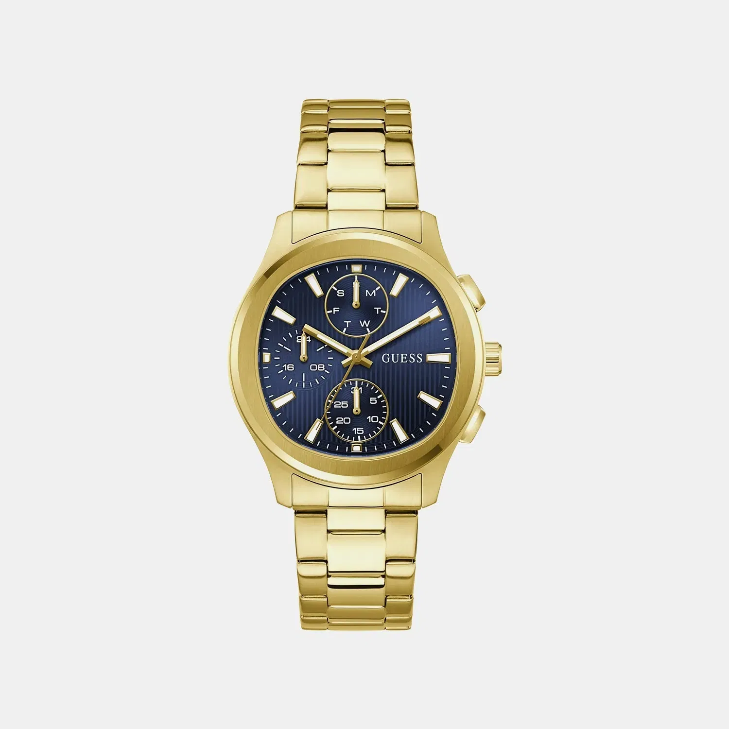 Guess Gd Palmer Men Quartz Blue Dial Analog Stainless Steel Gw1048G2