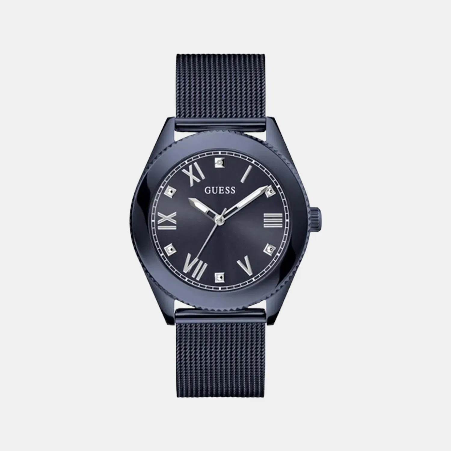 Guess Noble Men Quartz Black Dial Analog Stainless Steel Watch Gw0495G3