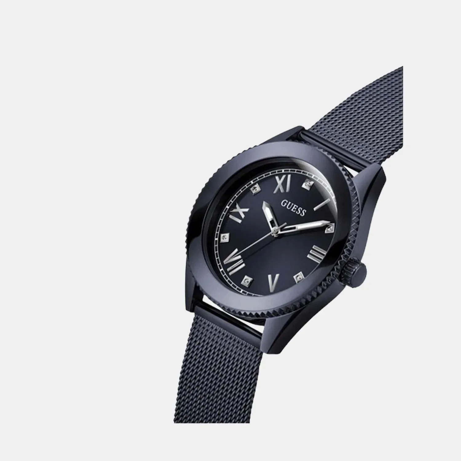 Guess Noble Men Quartz Black Dial Analog Stainless Steel Watch Gw0495G3