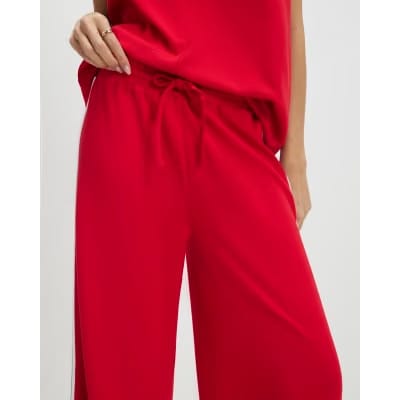 Red Tape Side Drawstring Wide Leg Joggers