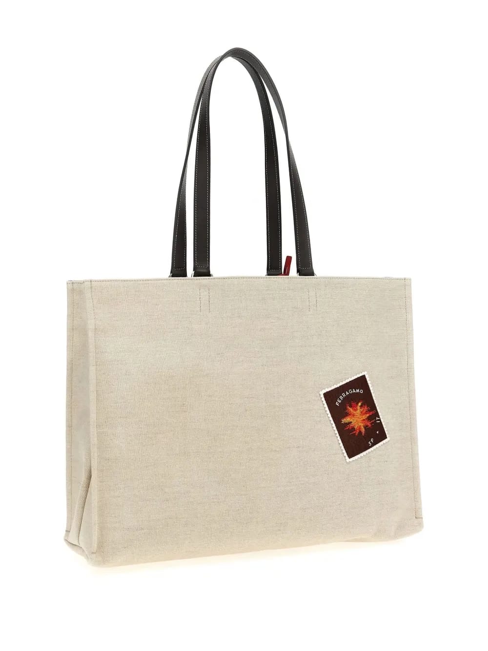 large logo-jacquard tote bag