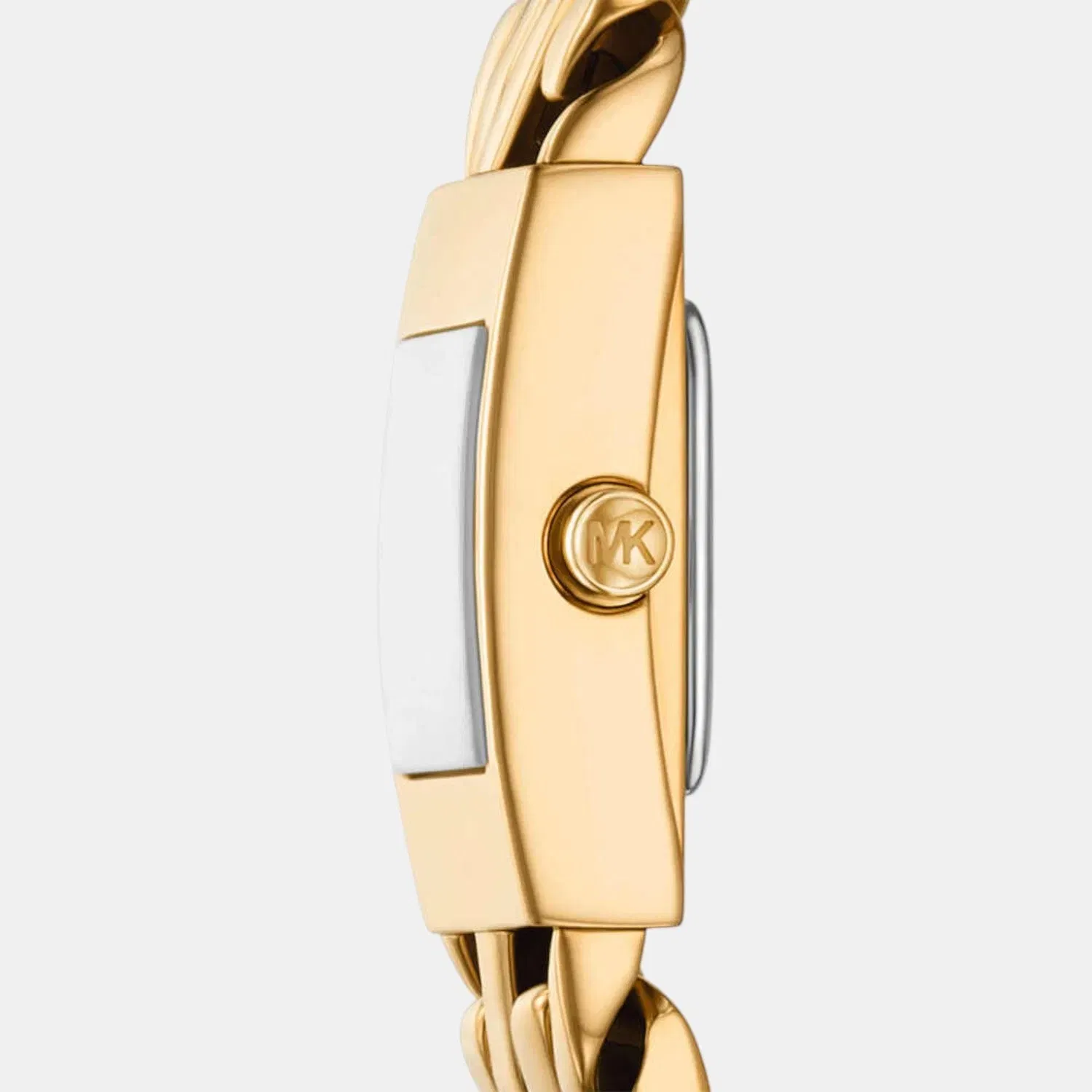 Michael Kors Darrington Women Quartz Gold Dial Analog Stainless Steel Watch Mk4907