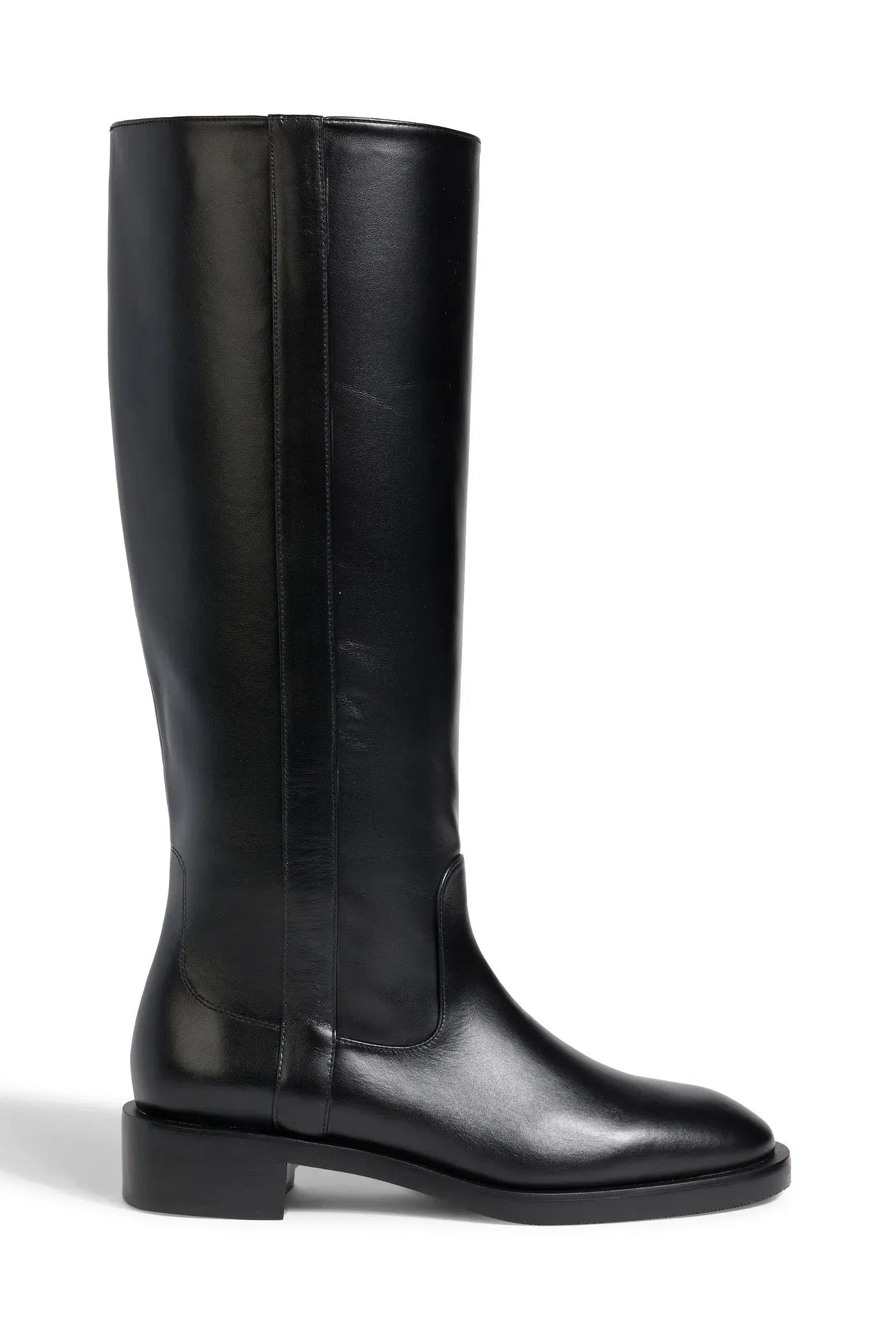 Stuart Weitzman Lenora Leather Knee Boots Black Women's