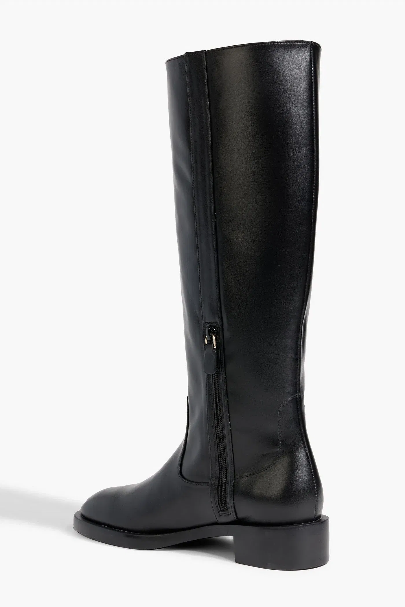 Stuart Weitzman Lenora Leather Knee Boots Black Women's