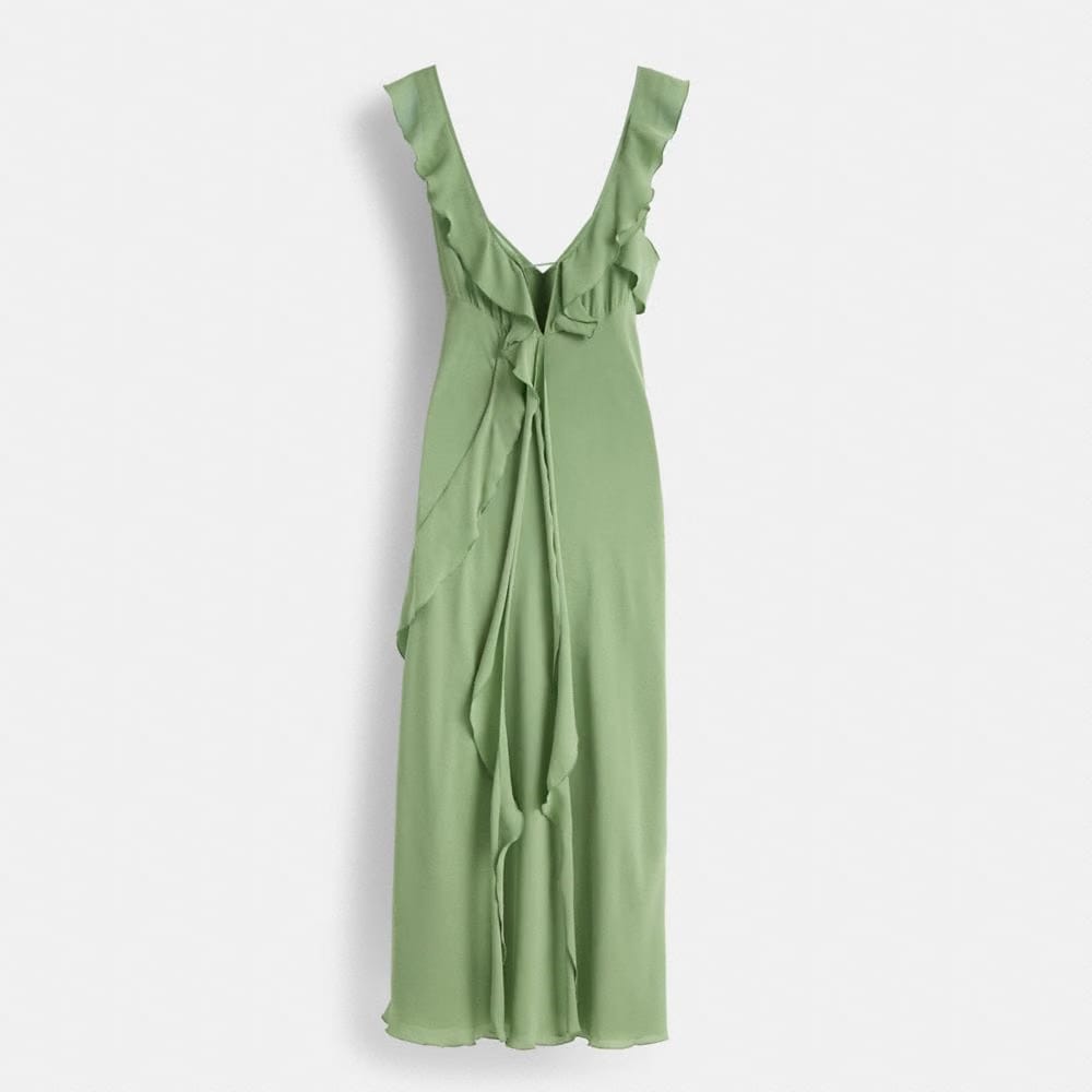 Restored V-Neck Bias Dress