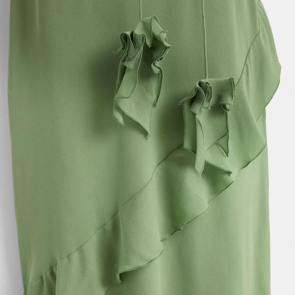 Restored V-Neck Bias Dress