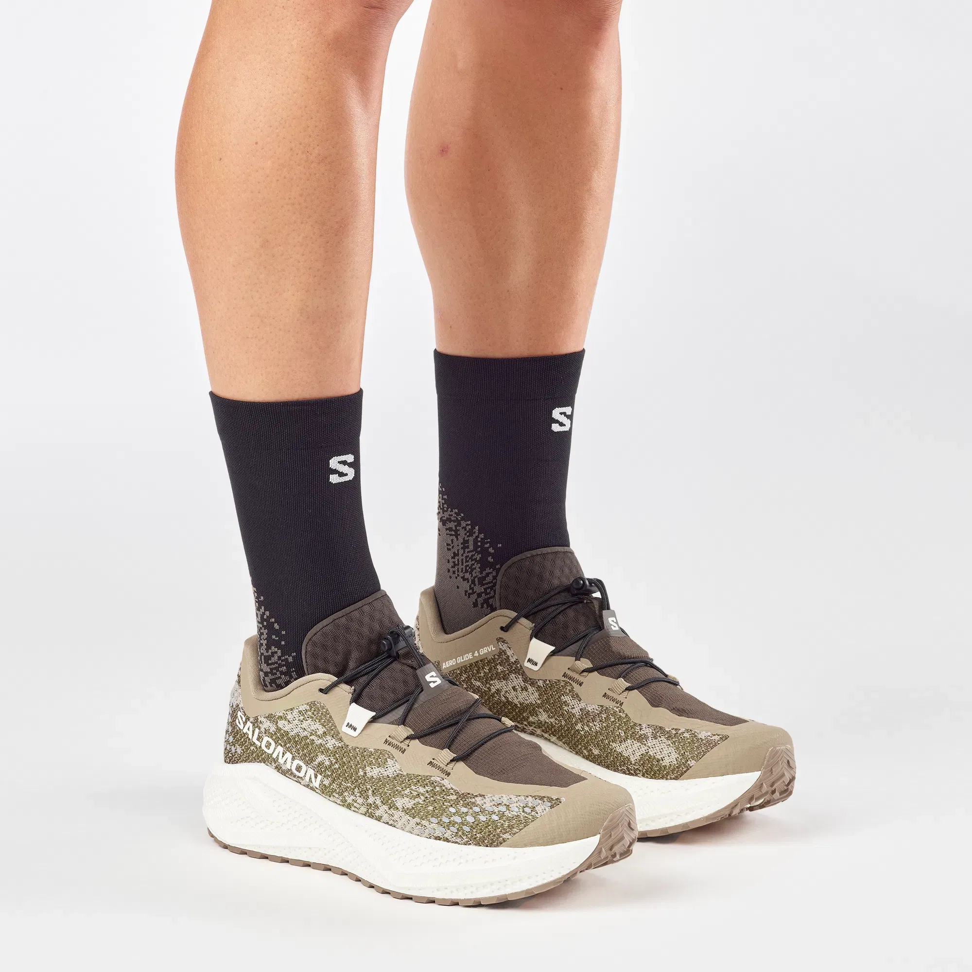 Salomon Aero Glide 4 Grvl Gravel Running Shoes Safari