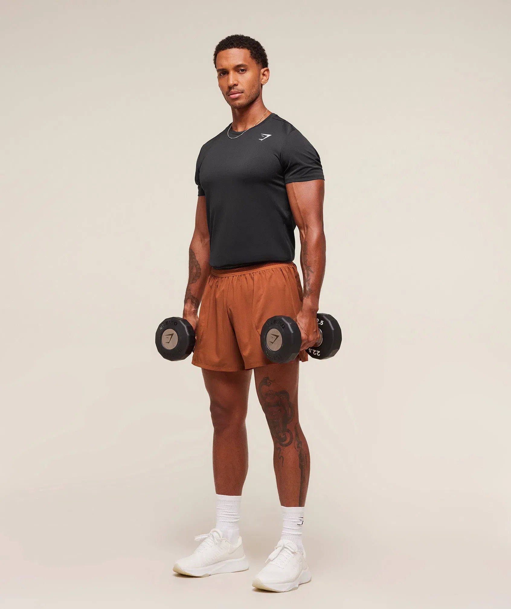 Gymshark Running 5" Shorts - Spiced Brown