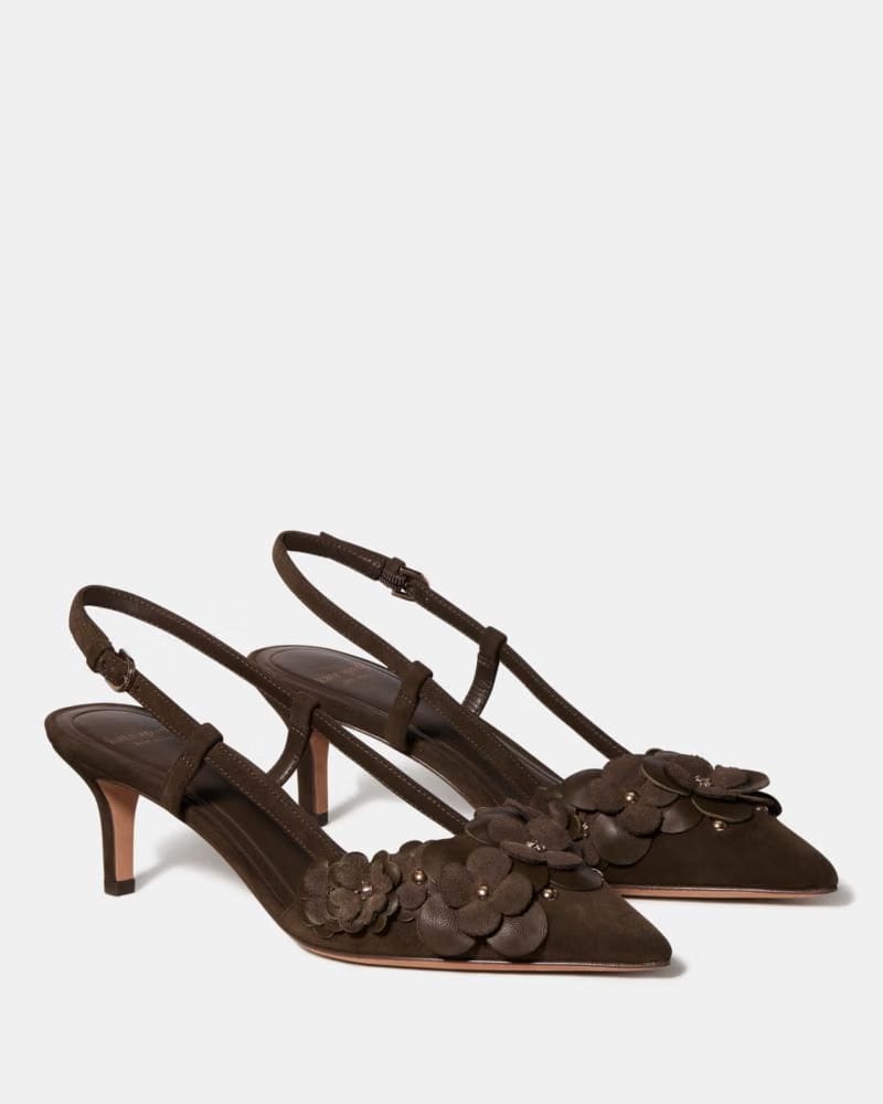 Spade Flower Garden Slingback Pump
