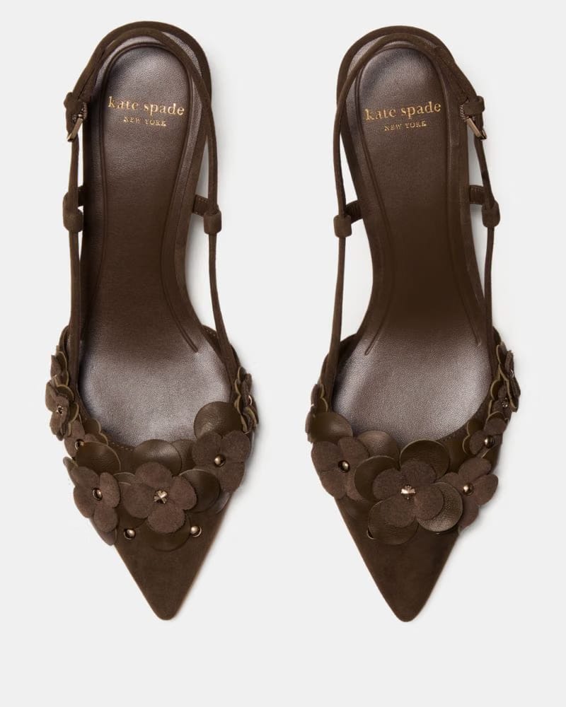 Spade Flower Garden Slingback Pump