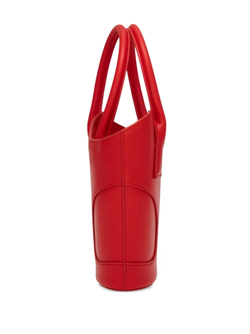 cut-out leather mini bag