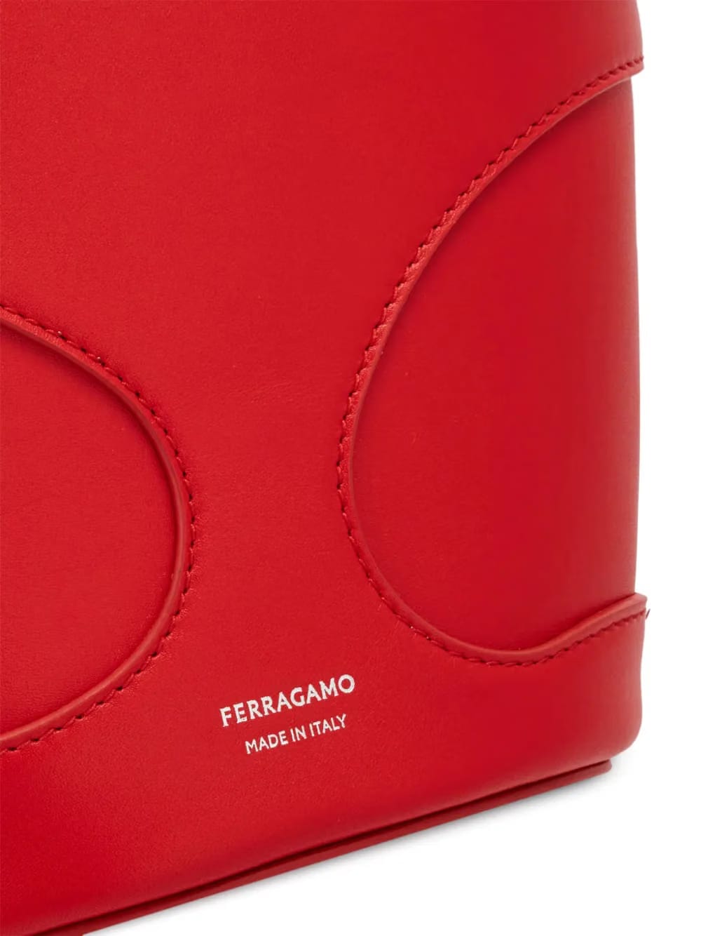 cut-out leather mini bag