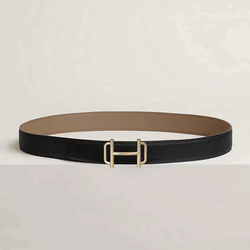 Royal belt buckle & Reversible leather strap 32 mm