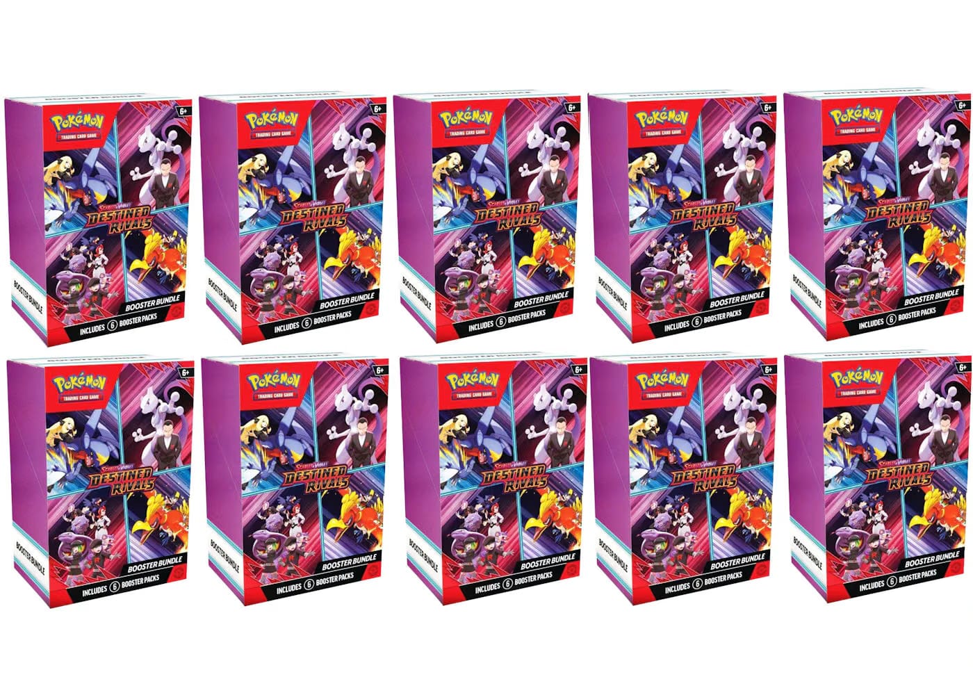 2025 Pokemon Scarlet & Violet Destined Rivals Booster Bundle 10X Lot