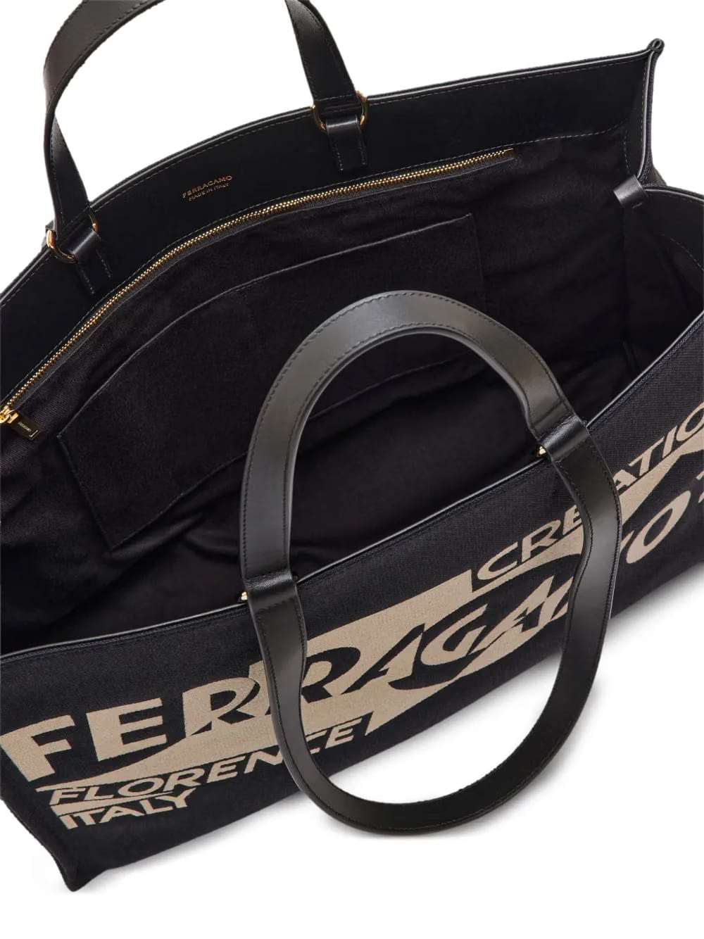 large logo-printed tote bag
