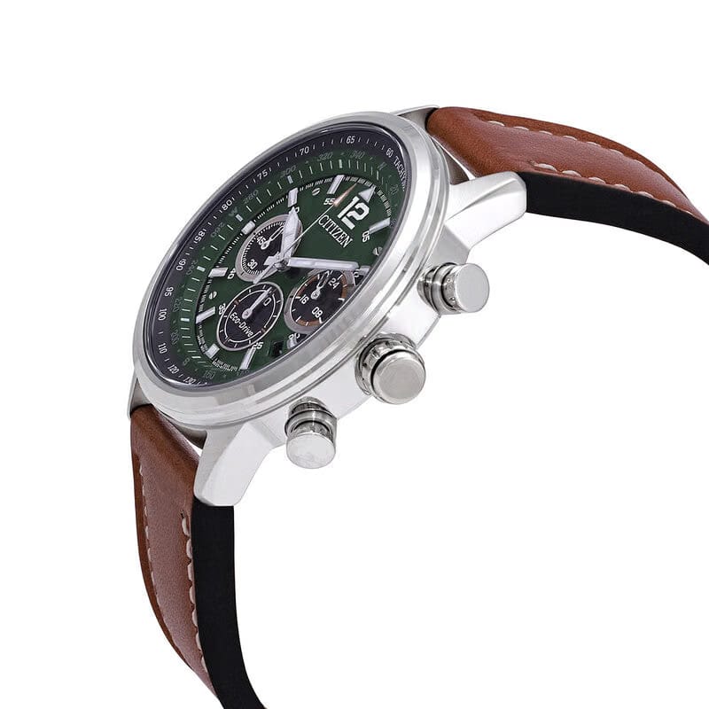 Citizen Avion Chronograph Green Dial Mens Watch