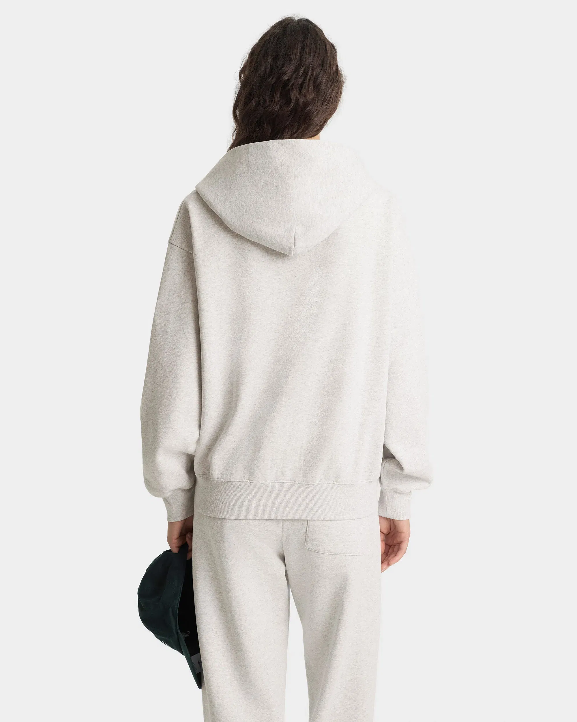 NYRC Zip Hoodie - Heather Gray/Forest