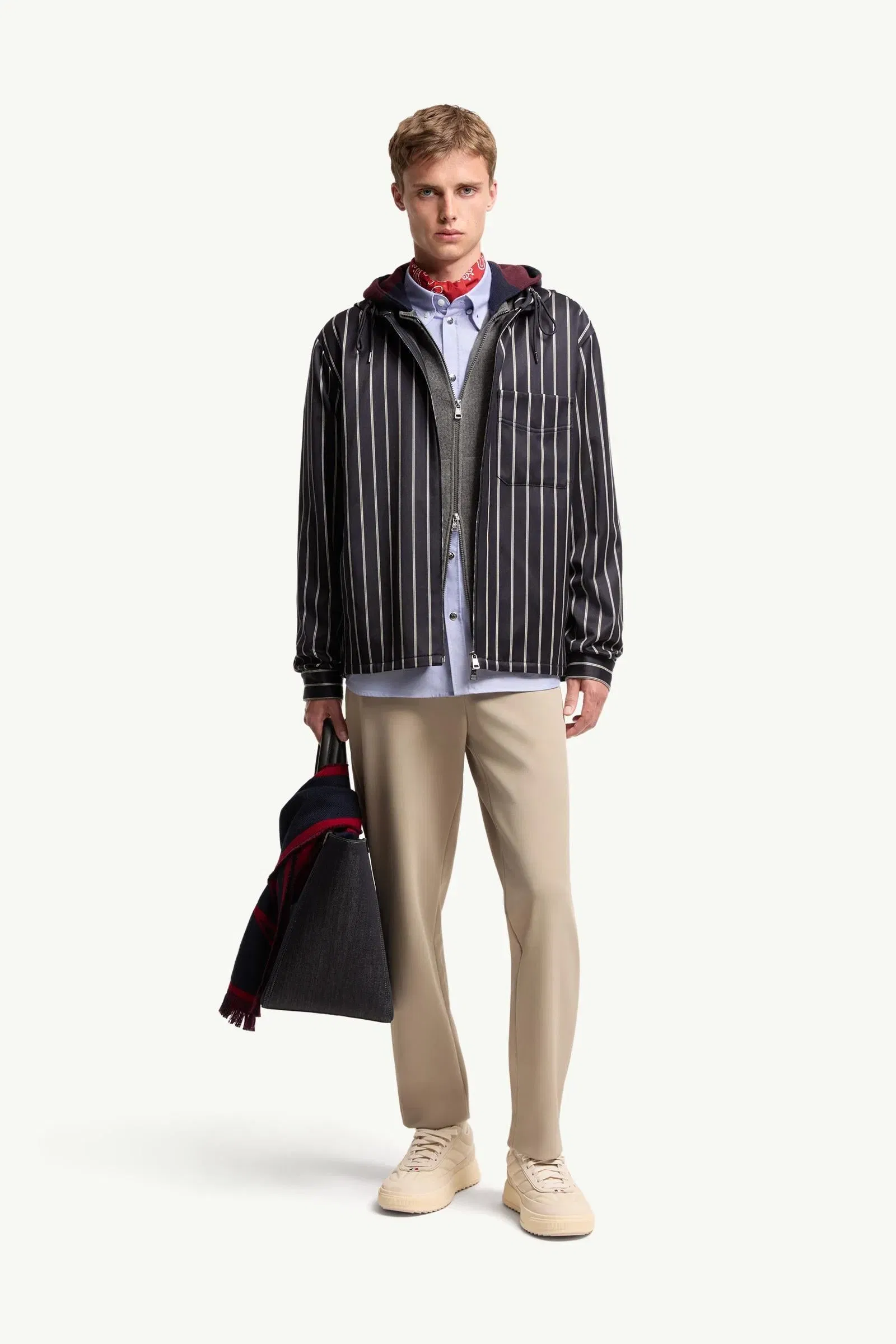 Moncler Logo Jogging Trousers Taupe Taupe